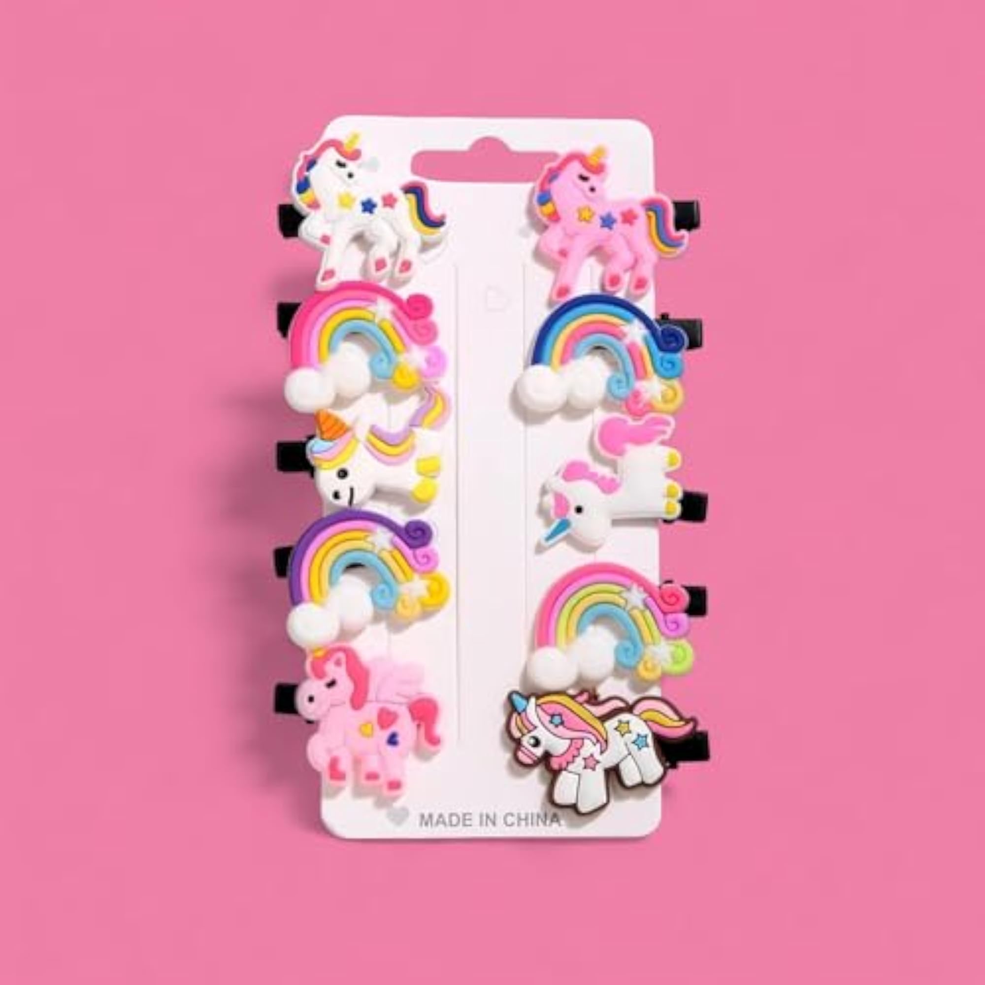 Sparkling Unicorn Clips, Pack of 20, Magical Hair Accessories